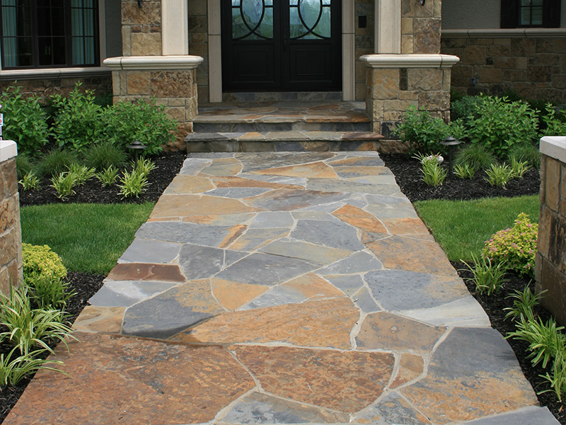 BLUE BROWN FLAGSTONE STANDUP